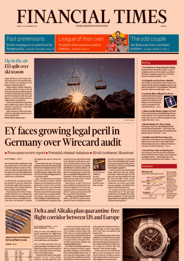 Couverture Financial Times