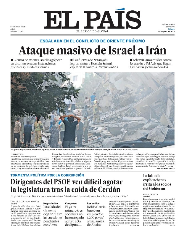 Couverture EL PAIS